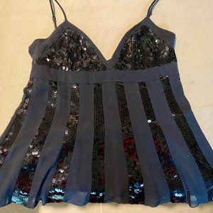 BCBGMAXAZRIA sparkly top